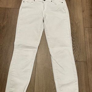 Paige Verdugo Crop Optic White Jeans Women Size 27